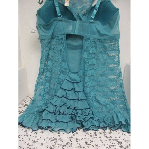 Jessica Simpson 2-Piece Babydoll Blue Lace Size 1X New!!! - Picture 2 of 2